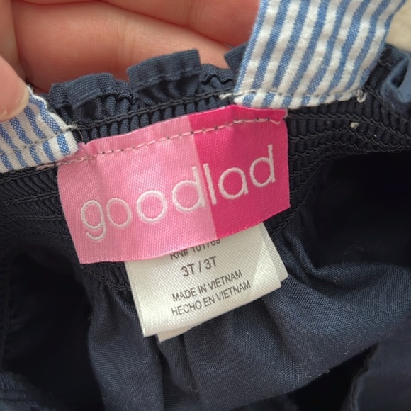 Goodlad Toddler Seersucker Navy Blue Crab Dress - Picture 4 of 6